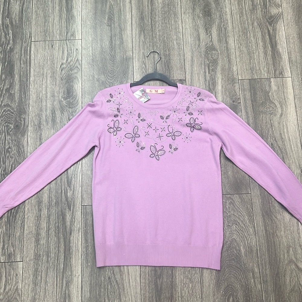 Purple Gem Sweater Top